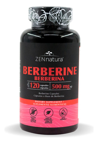 Berberine Control De Peso Y Glucosa 120 Caps Zen Natura