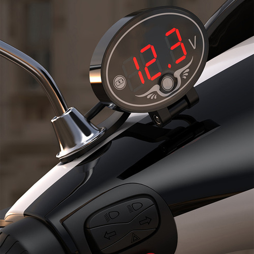 Voltímetro Led De Ciclo 12 V Con Pantalla Digital