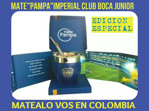 Edicion Especial!mate Imperial Pampa' Club Boca Junior+bombi