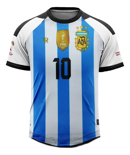 Camiseta Selección Argentina Personalizada Talles Grandes