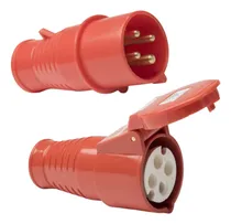 Comprar Ficha Industrial Macho + Ficha Industrial Hembra 32a 3 Pines Macho Y Hembra