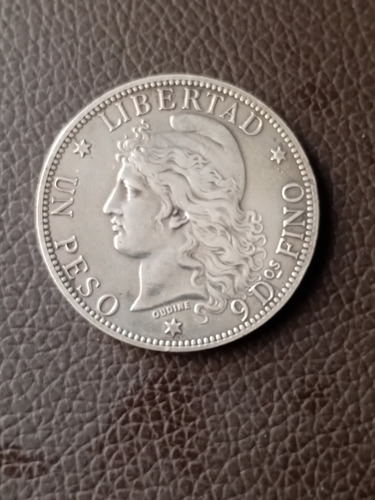 Argentina 1881 1 Peso Plata Patacon En Capsula (Usado)