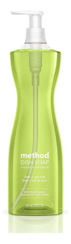 Method Jabón Para Platos, Lima + Sal Marina, Fórmula Biodegr
