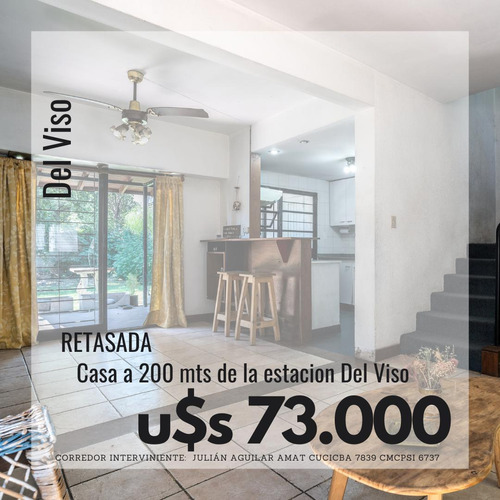 Casa  Venta 3 Ambientes  Del Viso  Centro A 200 Mts De Zona Comercial