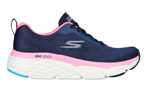 Tenis Mujer Skechers Max Coushing - Azul-rosa