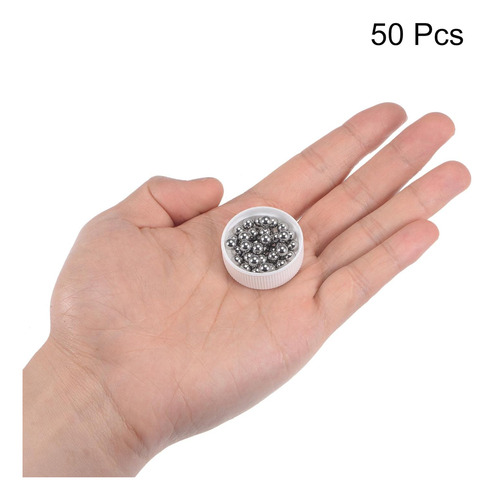 Uxcell 50pcs 5 Mm 440c Bolas De Rodamiento De Acero Inoxidab