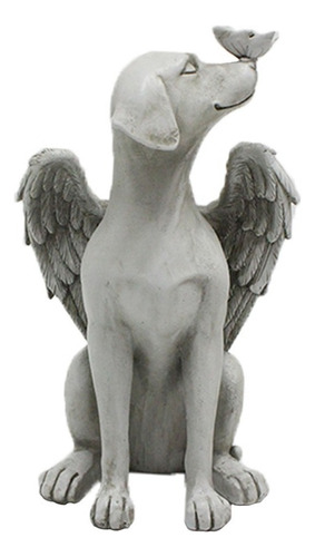 Perro Ángel Con Ala Estatuilla Estatua Decorativa Hogar