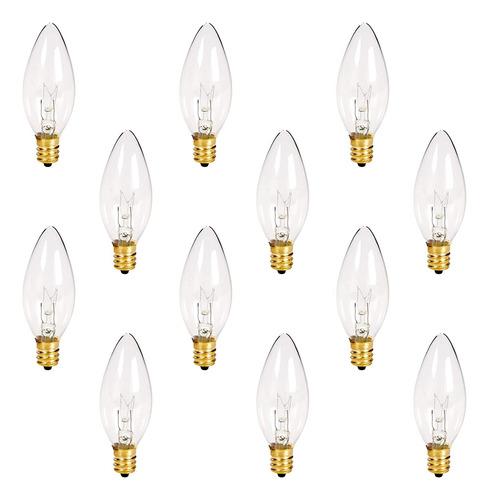 Holiday Joy - Crystal Clear Torpedo Tip Candelabra Replaceme