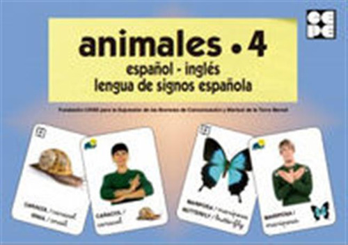 Animales 4 Español Ingles Lengua De Signos Española - Aa,vv,