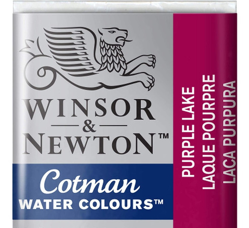 Acuarela Cotman Winsor And Newton Pastilla 1/2 Pan Color Laca Purpura 544