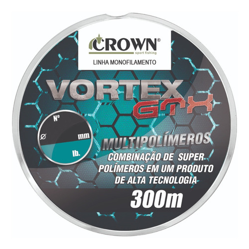 Linha Vortex Gtx Crown Multipolímeros 3.0 (0,28mm-17lb) 300m Cor Marrom