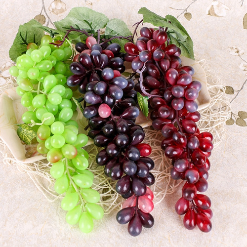 4 Racimos, 60 Uvas Negras, Simuladores De Brotes De Fruta