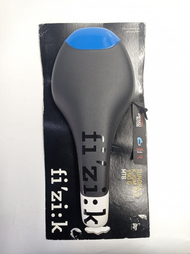 Asiento Fizik Tundra Negro/azul 2 K:ium Rail 190g Mtb