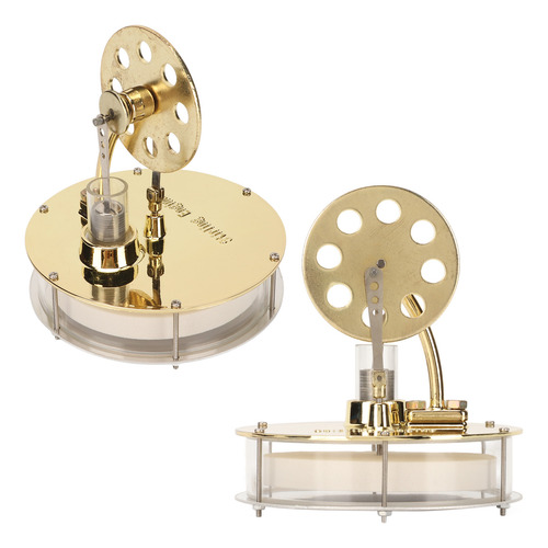 Motor Stirling Modelo D2 Golden Zinc De Baja Temperatura