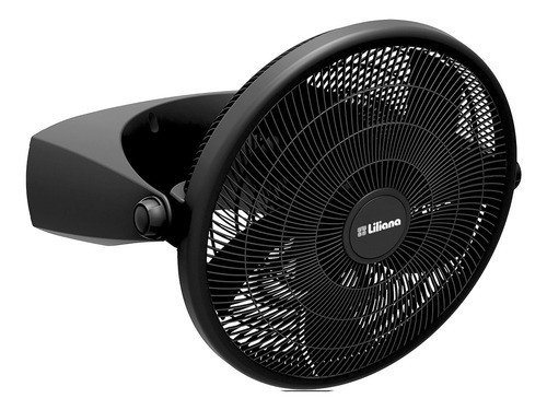 Ventilador de pared y de piso Liliana VTF16P turbo negro con 5 palas, 16" de diámetro 220 V