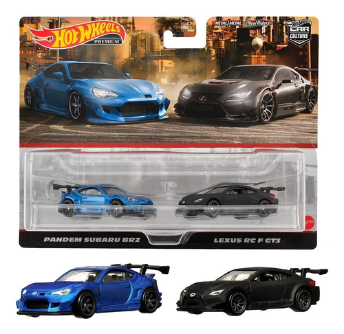 Hot Wheels 2 Pack Pandem Subaru Brz & Lexus Rc F Gt3 Color Multicolor