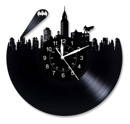 Dobooo Batman Vinyl Record Wall Clock Large Modern Home Deco