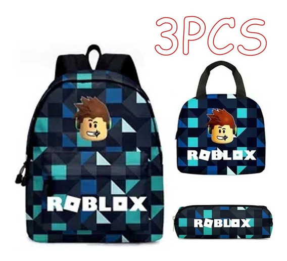 8 Piezaskit Mochila Escolar Roblox Bolsa De Lápices Muñeca 8 Piezaskit Mochila Escolar Roblox Bolsa De Lápices Muñeca