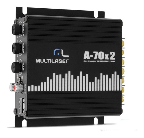 Módulo Potência Amplificador 2 X 35w 4 A 8 Ohms - Multilaser