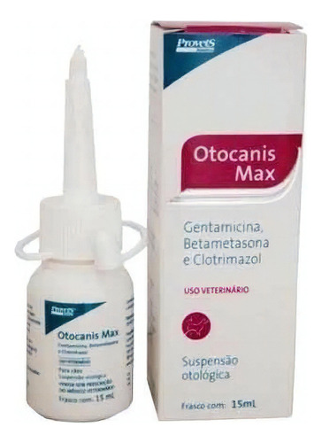 Kit C/ 4 Otocanis Max 15ml - Tratamento De Otites Dos Caes Fragrância N/a Tom De Pelagem Recomendado N/a