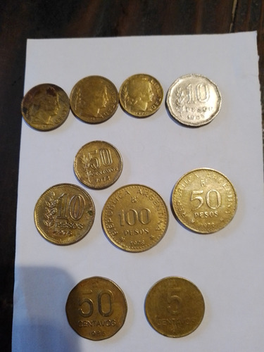 Vendo Monedas Antiguas 1942-43-50 De Eva Perón 