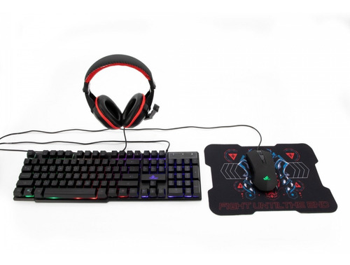 Kit Gamer Yeyian Hydra S2000 Teclado Mouse Headset Mousepad