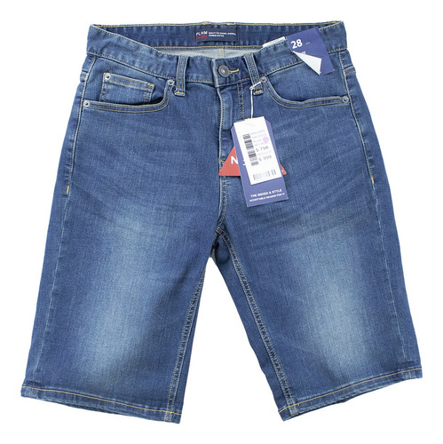 Bermuda Short De Mezclilla Para Dama, Slim Fit Talla 28-m