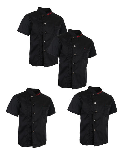 Chaqueta De Chef, 4 Unidades, Para Cocina, Restaurante, Hote