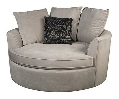 Sillon Sofa Redondo Circular Living Sala De Estar Premiun