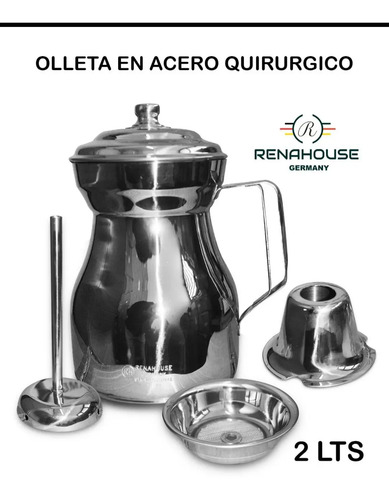 Olleta Cafetera En Acero Quirurgico Renahouse 2 Litros | Cuotas sin interés