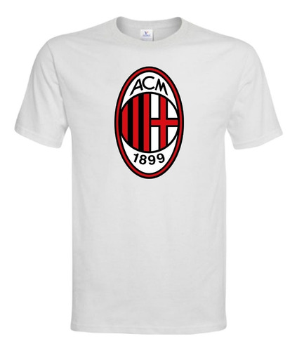 Polera Club Ac Milan Italia Algodón