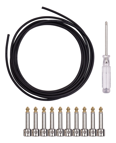 Kit De Cables Para Pedalera De Guitarra Diy Profesional, Sin