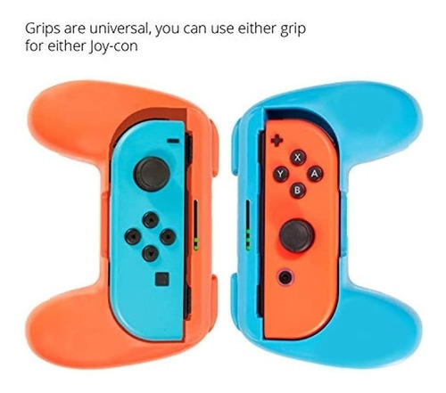 Imagen 4 de 4 de Empuñaduras Orzly Compatibles Con Nintendo Switch Joy-cons