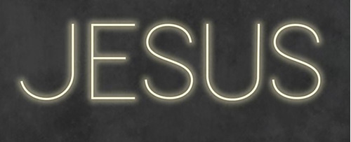 Placa Luminoso/letreiro Led Neon Jesus Cristo / Igreja 70cm