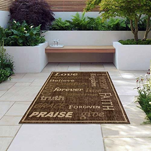 Msrugs - Alfombra Para Interiores Y Exteriores, Contemporáne