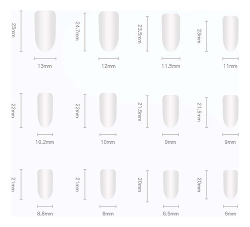Colorete En Polvo Para Uñas En Forma De T, Estilo Blanco, 1