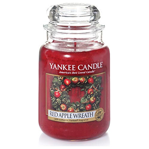 Yankee Candle Vela De Tarro Grande Con Guirnalda De Manzana 