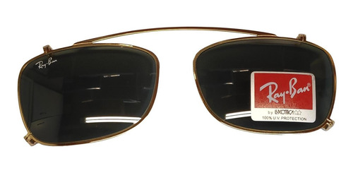 Clip On Armação Ray Ban Rb5228c Rb 5228 53 Dourado Aplique