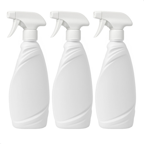 Kit 3 Frascos Borrifador Premium Spray Pulverizador 500ml