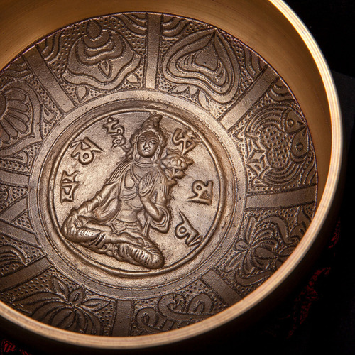 Yogateria Orin Sino Tigela Tibetana Tara 7 Metais 14cm