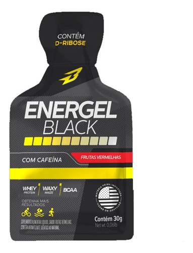 Energel Black - 10 sobres de frutos rojos - Bodyaction