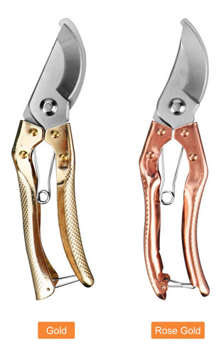 Imagen 2 de 9 de Tijeras De Podar De Acero Con Asas Ergonómicas