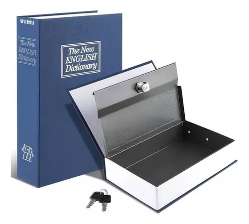 Caja Fuerte Tipo Libro Oculta 18cm Con Llave