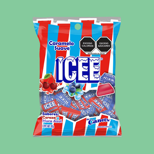 Caramelo Suave Icee Canels Sabor Cereza Y Mora 3,51 Kg