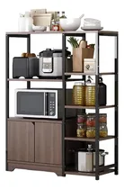 Comprar Rack Multiuso Organizador Cocina Metal Y Madera 90cm - Cs.