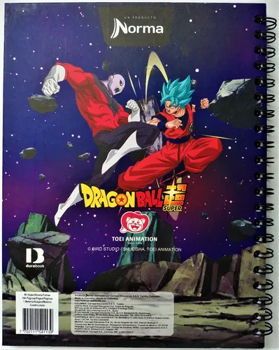 Cuaderno Grande Dragon Ball Super Goku Jiren 80 Hojas