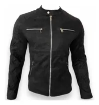 Comprar Chaqueta Chamarra Hombre Tipo Gamuza Biker Premium Slim Fit