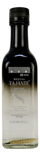 Mezcal Abocado Con Gusano Cuadrada 250 Ml 40°