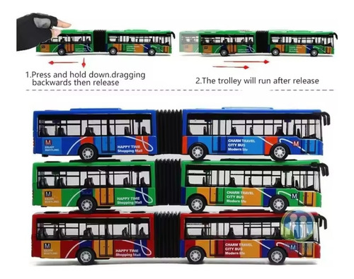 Autobus A Escala 1:64 Die Cast Turístico Metrobus City Bus Rojo