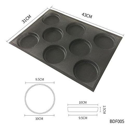 Moldes De Pan De Hamburguesa De Silicona Bluedrop, Moldes De